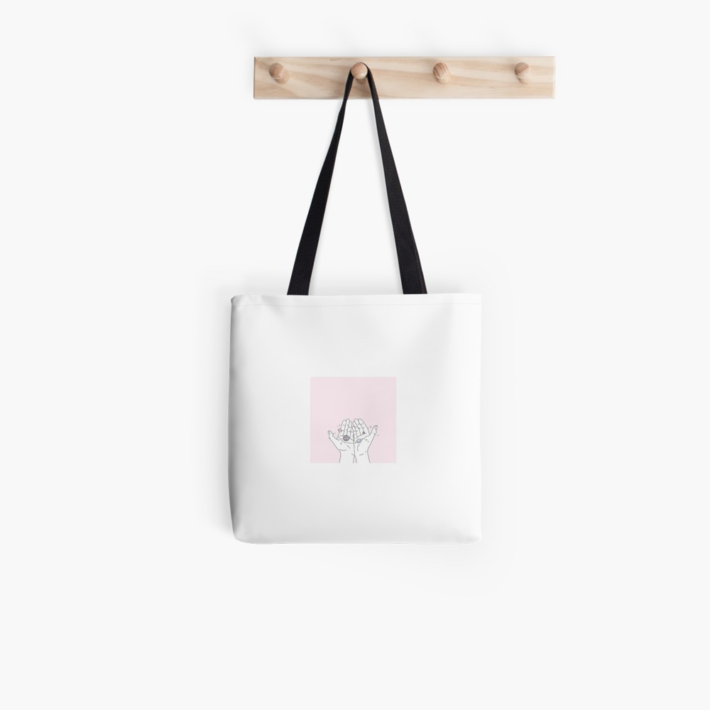 1000x1000 Space Hands Aesthetic Drawing Tote Bags