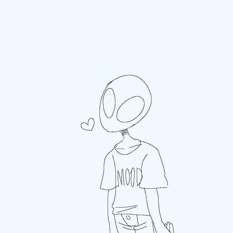 768x768 space loves you art in alien aesthetic, alien art, alien