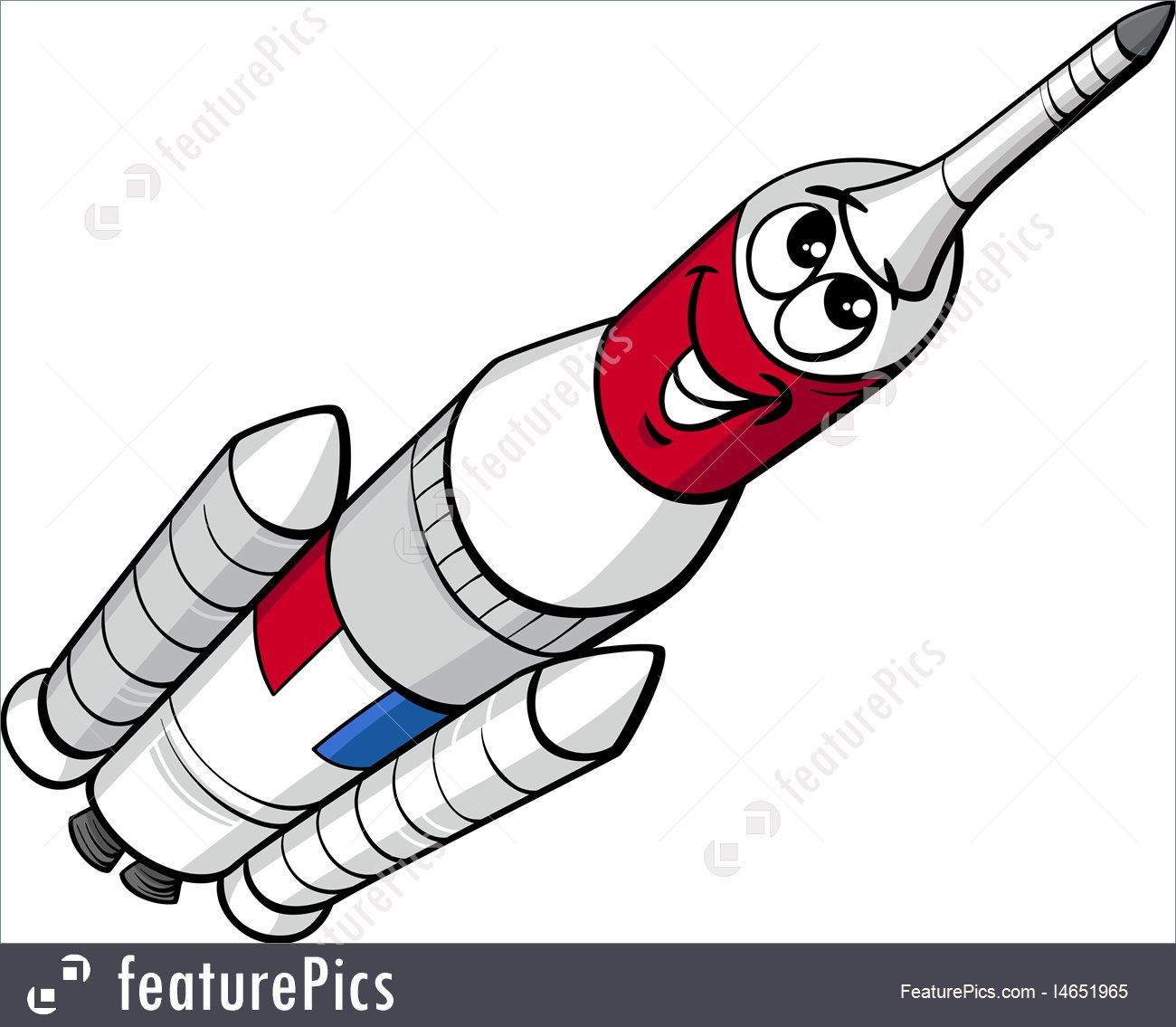 1300x1135 Space Rocket Cartoon Stock Illustration