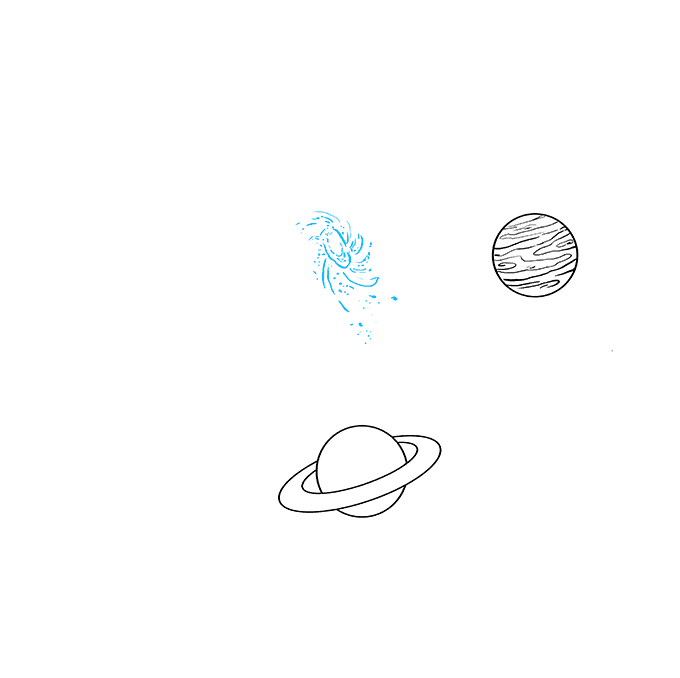 680x678 How To Draw Space And Planets