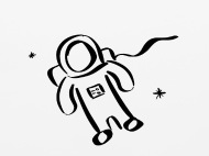 190x142 Space Helmet Stencil