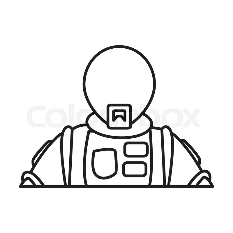 800x800 Space Suit Helmet Protective For Stock Vector Colourbox