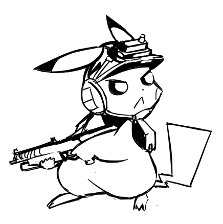 436x438 Space Marine Pikachu Weasyl