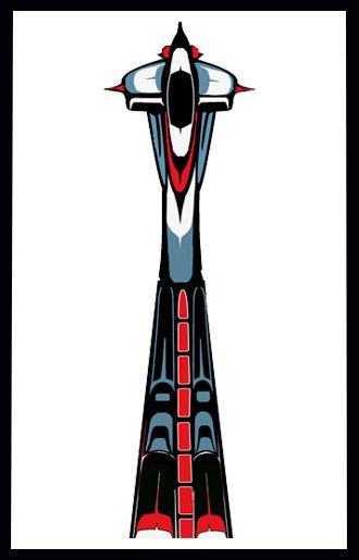 330x515 Space Needle Art Seattle Area, Art, Emerald City