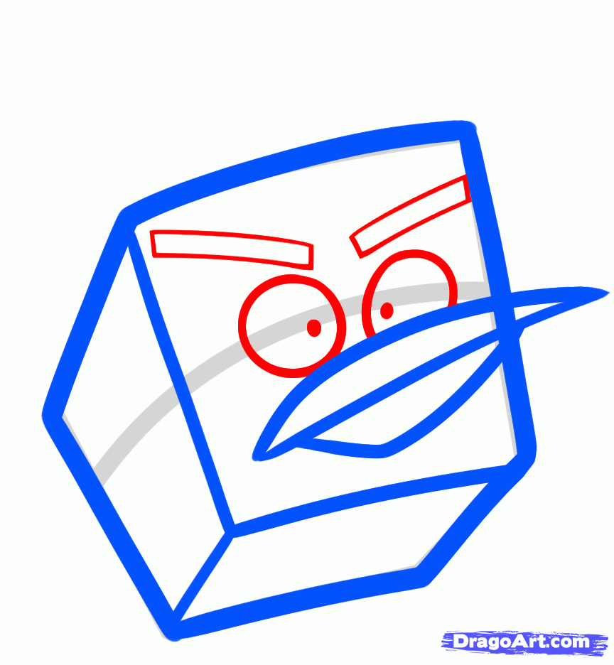 864x936 Draw An Ice Bird, Angry Birds Space, Step