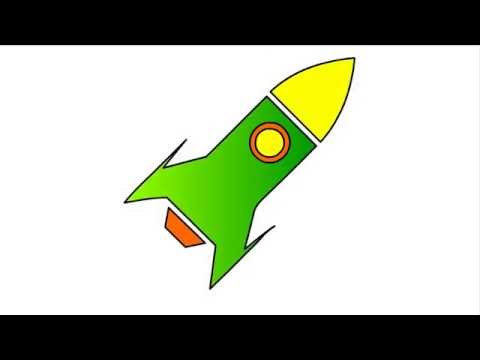 480x360 Drawn Rocket Drawing Space