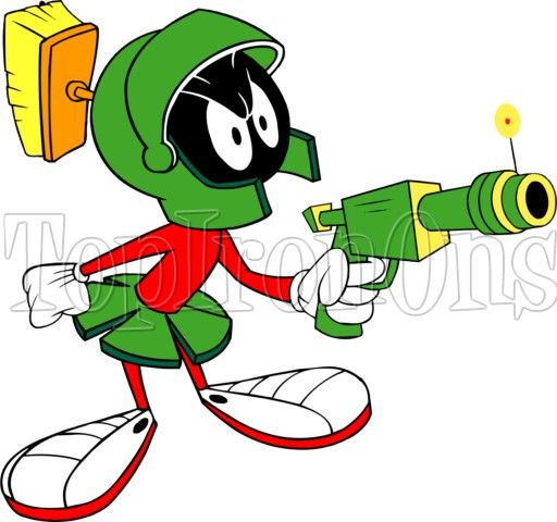 512x480 Marvin The Martian T Shirt Iron On Transfer
