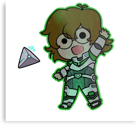 550x496 Space Pidge Chibi Metal Print