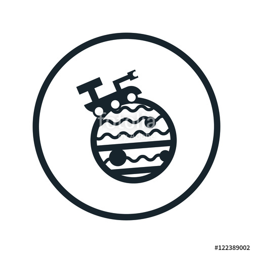 500x500 Space Rover Icon Stock Image And Royalty Free Vector