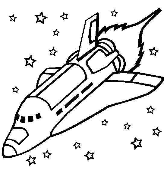 554x565 Space Shuttles Crossing The Star Coloring Picture For Kids