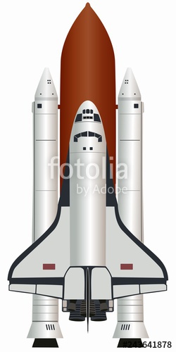 250x500 Illustration Of A Space Ship Vector Drawing Stock Image