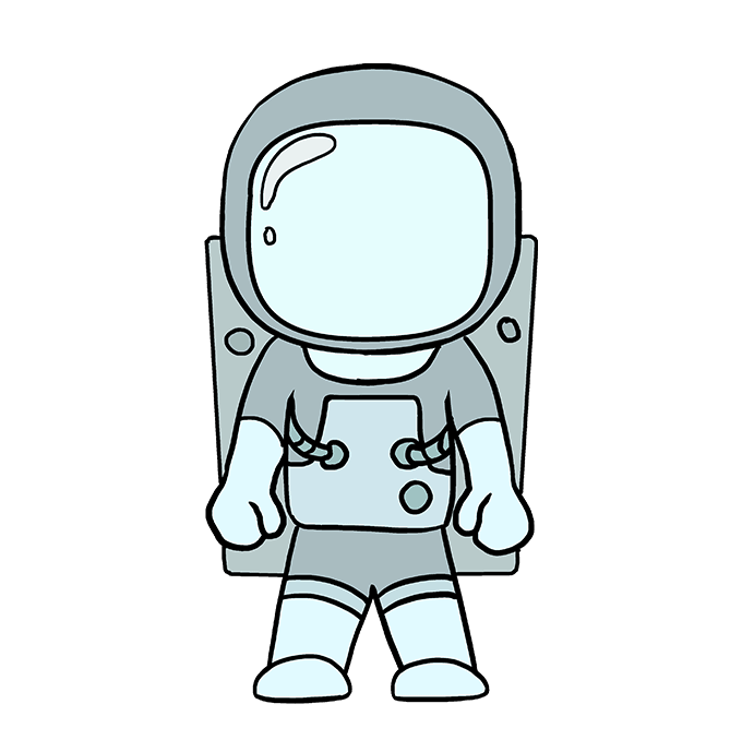 680x678 How To Draw An Astronaut