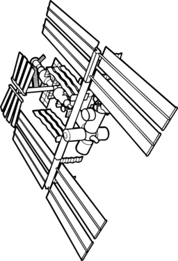 256x375 International Space Station Clipart