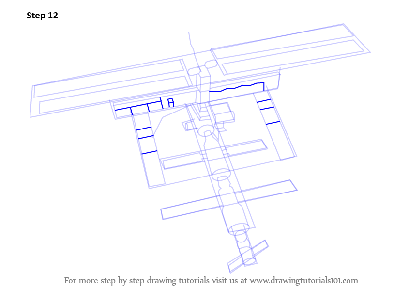 845x598 Learn How To Draw A Space Station