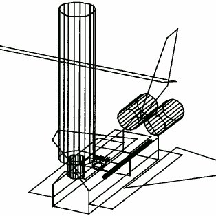 314x314 space shuttle sts docked to flight space station model