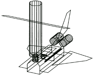 389x314 space shuttle sts docked to flight space station model
