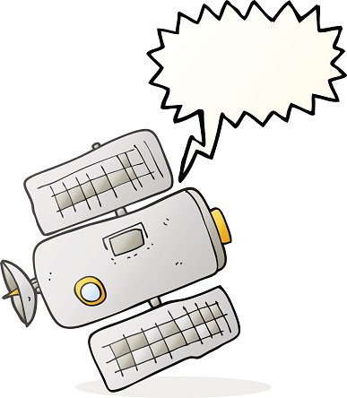 387x444 Speech Bubble Cartoon Space Station Premium Clipart