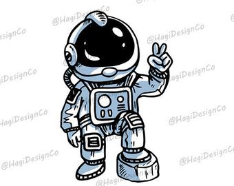 340x270 Astronaut Drawing Etsy