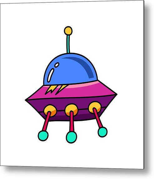 493x572 Ufo Cartoon Colorful Flat Vector Spaceship Illustration