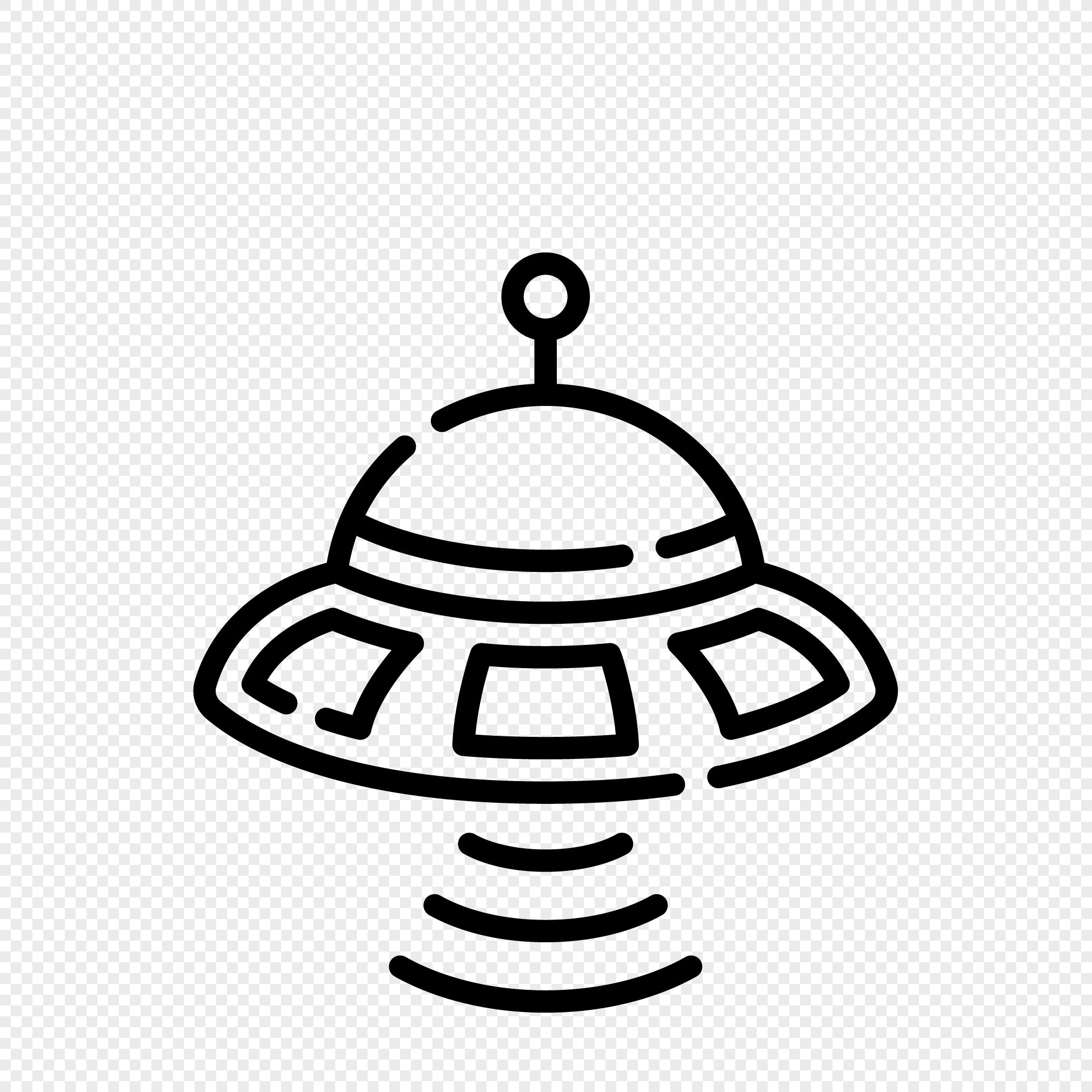 2020x2020 Spaceship Drawing