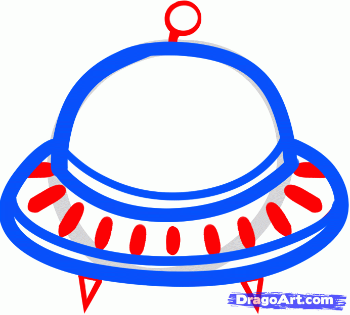 692x624 How To Draw A Spaceship For Kids, Step