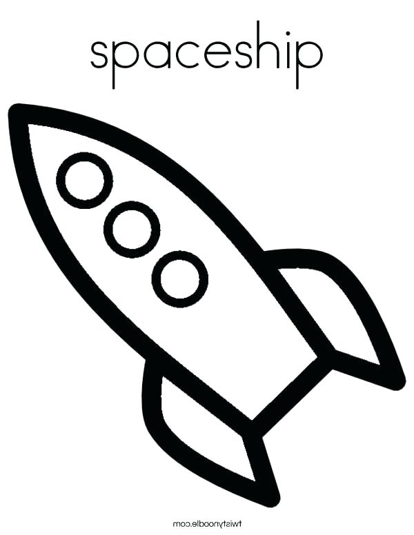 600x776 Space Ship Coloring