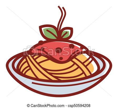 450x414 Delicious Hot Pasta With Red Sauce And Herbs In Deep Bowl Isolated