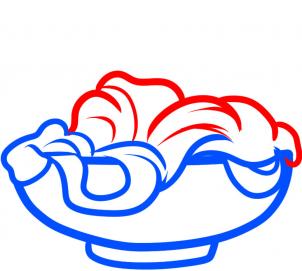 302x271 Drawn Pasta Plate Spaghetti