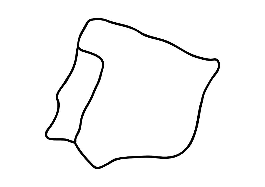 900x636 Map Spain Portugal Drawing