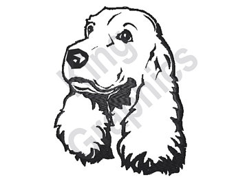 340x270 Spaniel Embroidery Etsy