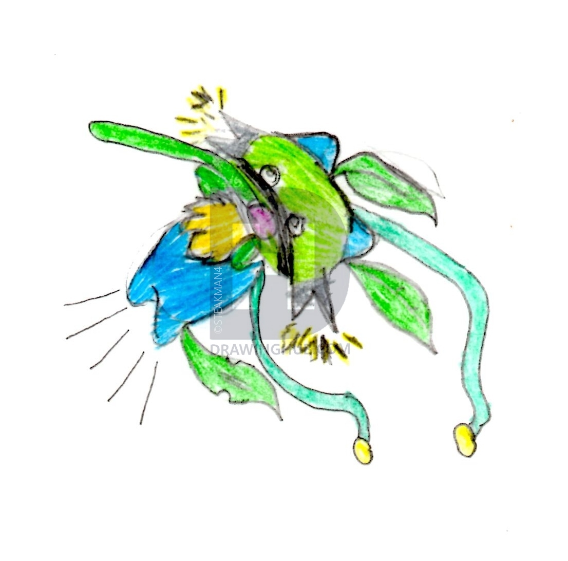 1106x1092 Spark Leaf Monster Drawing