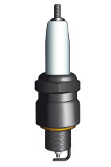 156x235 Spark Plug Drawing Stock Vector