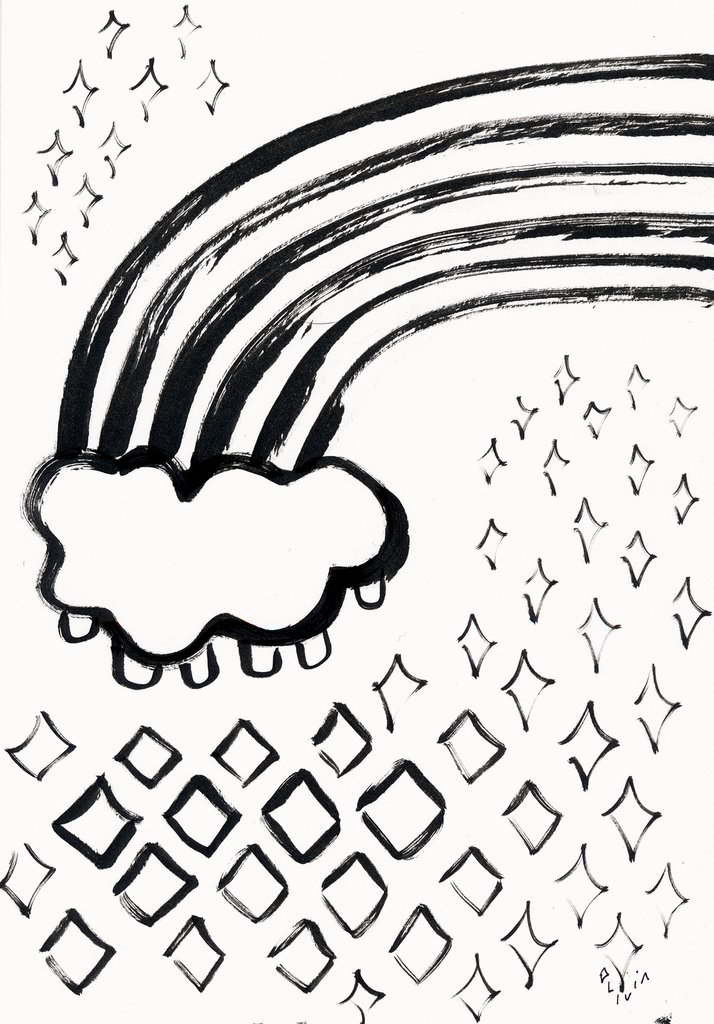 714x1024 Sparkles Original Drawing Charmaine Olivia