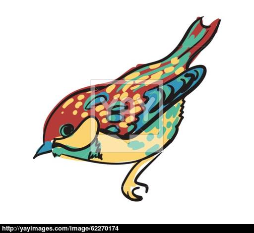 512x470 Vector Drawing Sparrow Birds Vector