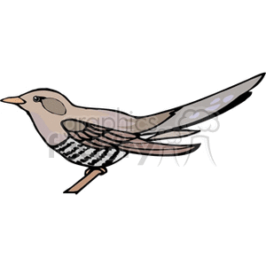 300x300 Sparrow Perched On A Branch Clipart Royalty Free Clipart