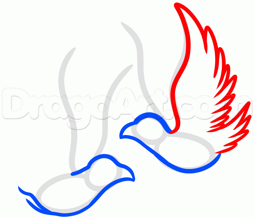 814x696 Step How To Draw A Sparrows Tattoo