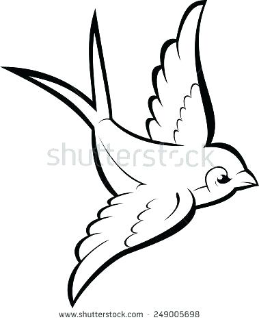 379x470 Outline Sparrow Tattoo Images Stock Photos Vectors Vector