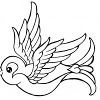 200x200 Sparrow Tattoo Designs
