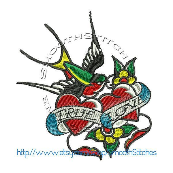 600x600 True Love Sparrow Tattoo Design