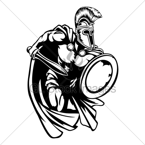 500x500 Spartan Roman Or Trojan Gladiator Ancient Greek Warrior Gl Stock