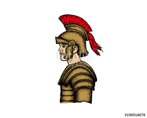 500x400 Spartan Warrior Hand Drawing Vector Stock Image And Royalty Free