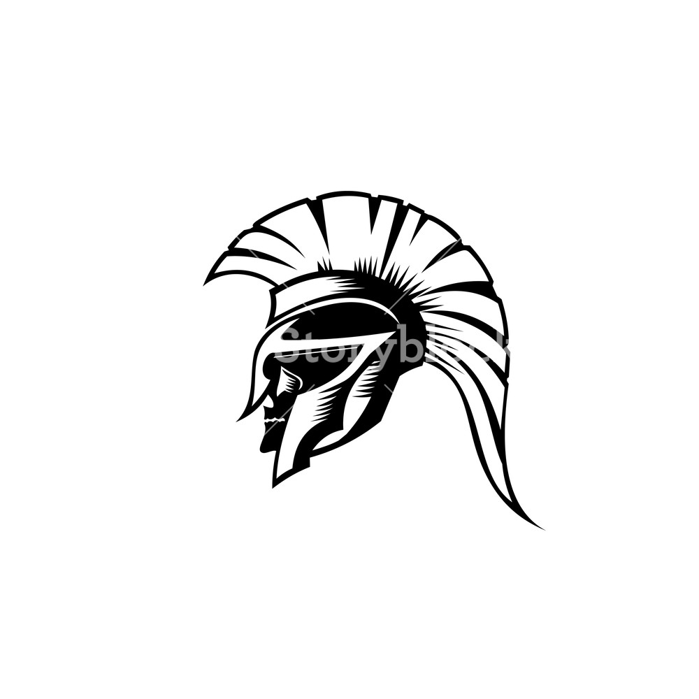 1000x1000 An Illustration Of Spartan Roman Greek Helmat Royalty Free Stock