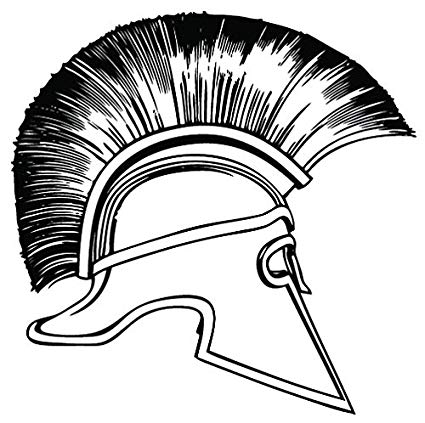 425x423 Kult Kanvas Spartan Helmet Wall Sticker Large X