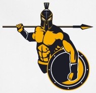 190x185 Greek Spartan Warrior Spear Shield Apron Spreadshirt