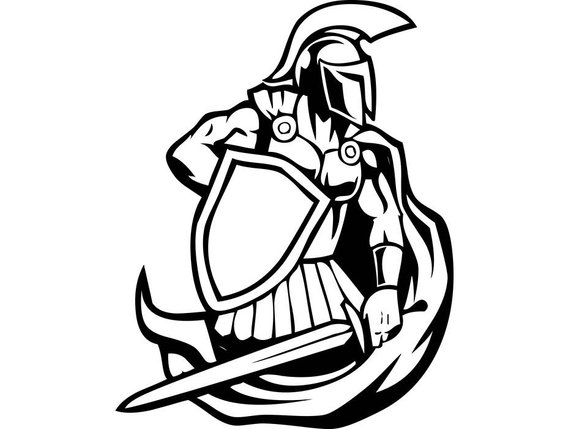 Spartan Soldier Drawing | Free download on ClipArtMag