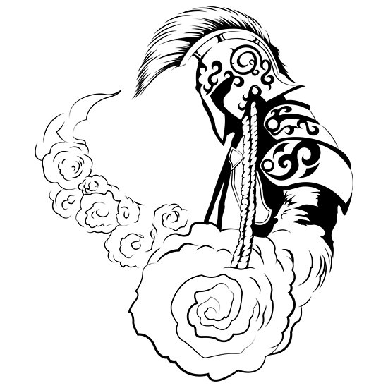 550x550 Spartan Warrior Posters