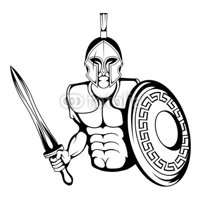 Spartan Warrior Drawing | Free download on ClipArtMag