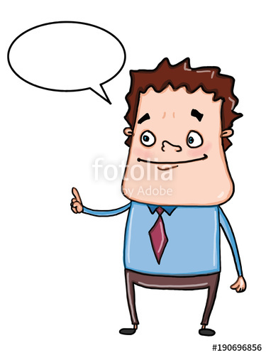 375x500 Businessman Feeling Illustration Drawing Speaking Stock Photo