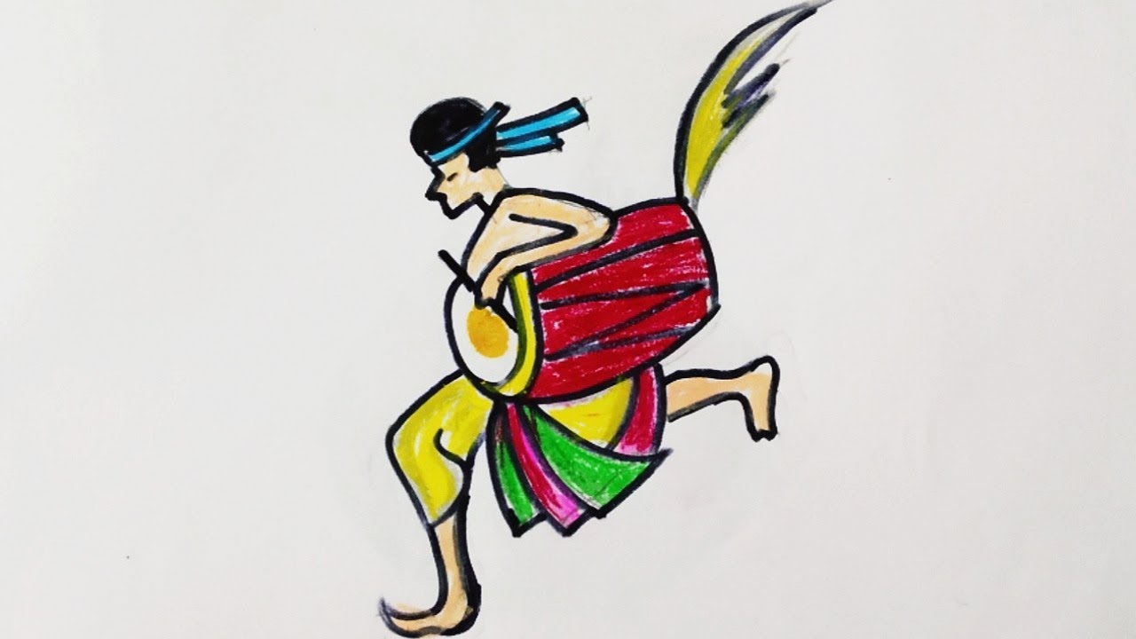 1280x720 Durga Puja Drawing For Kids