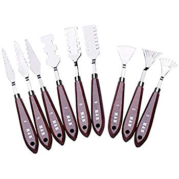 350x350 Professional Stainless Steel Spatulas Painting Palette Paint